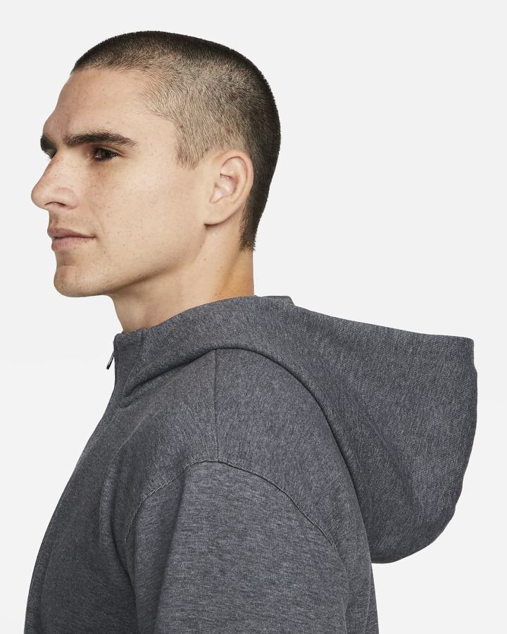 Sudadera Con Capucha Nike Yoga Dri-FIT Full-Zip Fleece Hombre Negras | TCFSE-9564