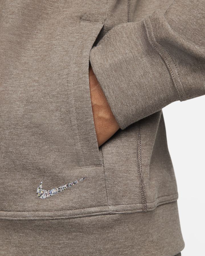 Sudadera Con Capucha Nike Yoga Dri-FIT Full-Zip Fleece Hombre Marrones | WFJXM-7249