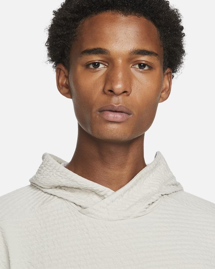 Sudadera Con Capucha Nike Yoga Hombre Beige Claro | GQLMC-3128