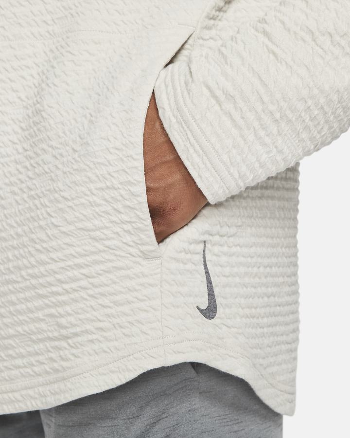 Sudadera Con Capucha Nike Yoga Hombre Beige Claro | GQLMC-3128