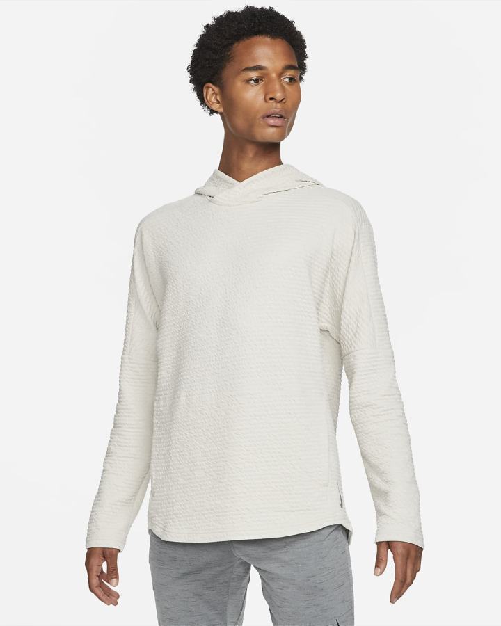 Sudadera Con Capucha Nike Yoga Hombre Beige Claro | GQLMC-3128