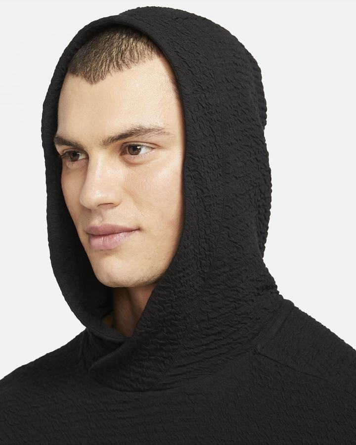 Sudadera Con Capucha Nike Yoga Hombre Negras | ZMOBV-7362