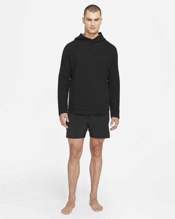 Sudadera Con Capucha Nike Yoga Hombre Negras | ZMOBV-7362