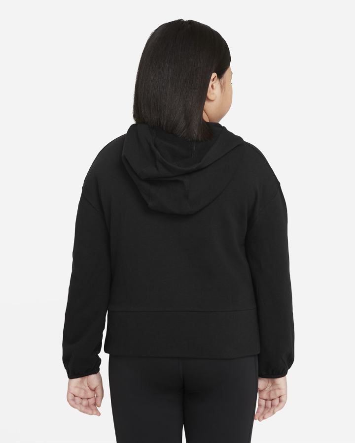Sudadera Con Capucha Nike Yoga Kids Fleece (Extended Size) Niña Negras | HIGDL-1625