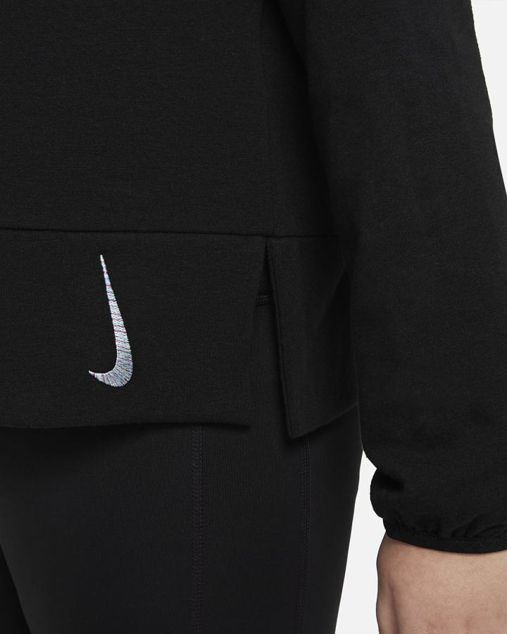 Sudadera Con Capucha Nike Yoga Kids Fleece (Extended Size) Niña Negras | HIGDL-1625