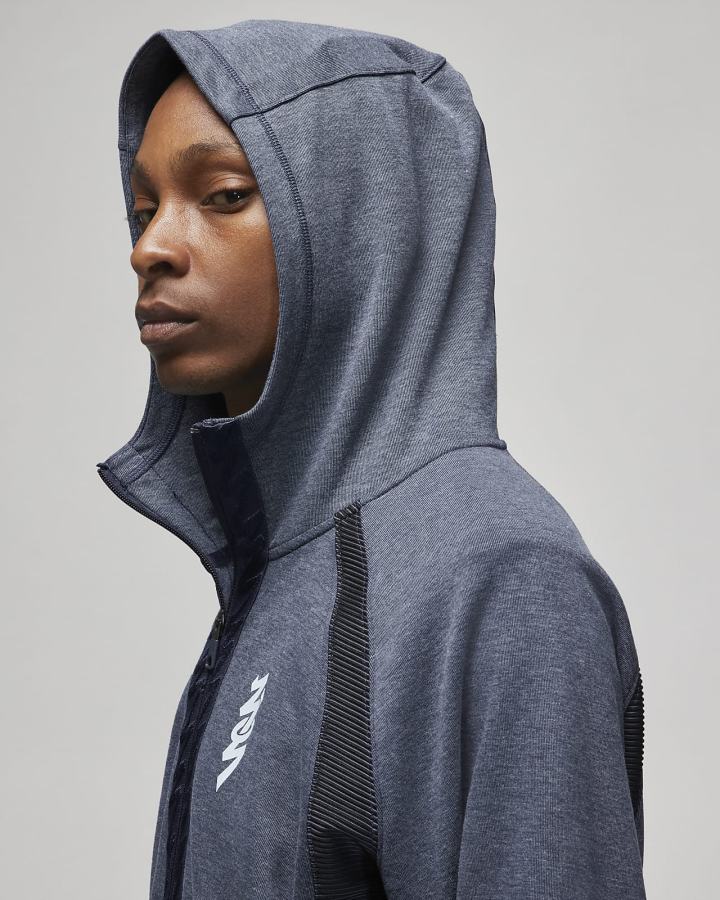 Sudadera Con Capucha Nike Zion Hombre Azul Marino | FJYEG-5940