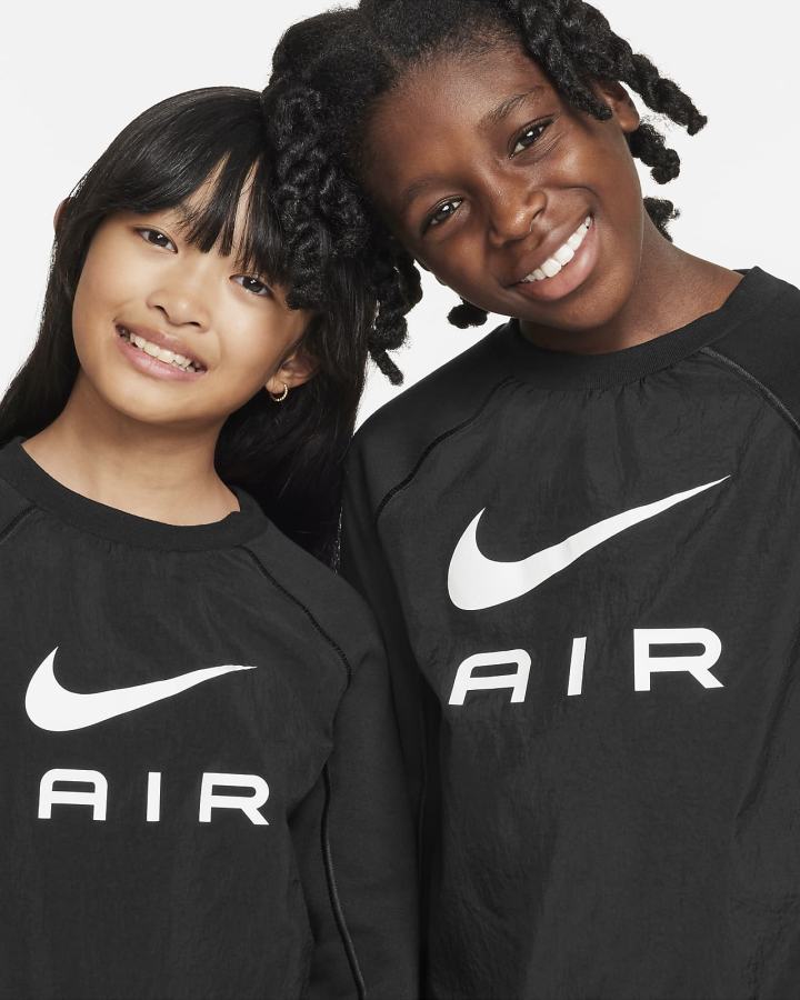 Sudaderas Nike Air Kids Niña Negras | XFRVS-2861