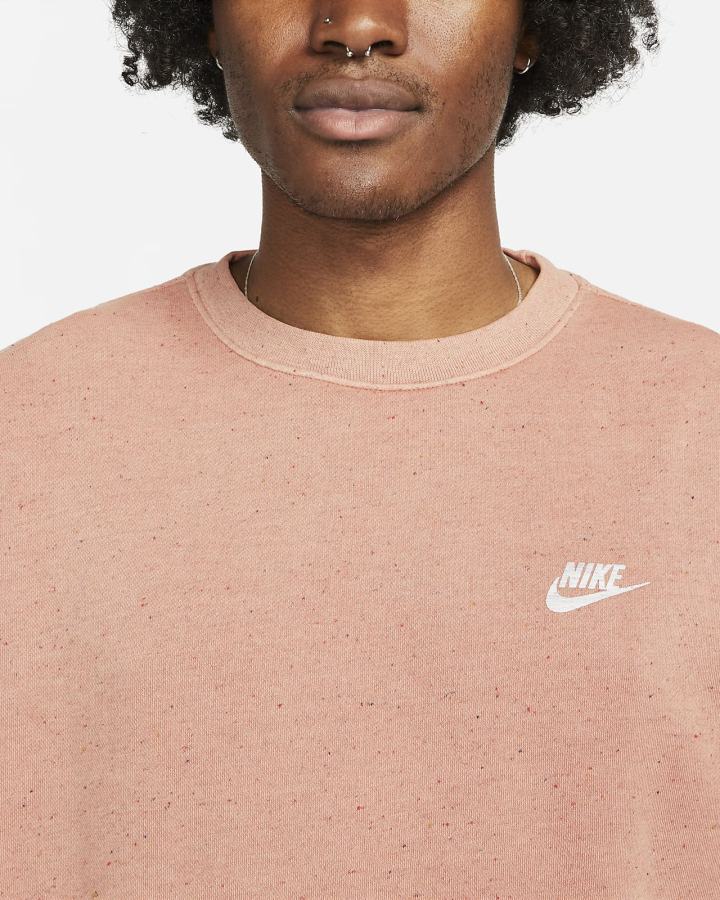 Sudaderas Nike Club Fleece+ Crew Hombre Rojas | OYGQX-9140