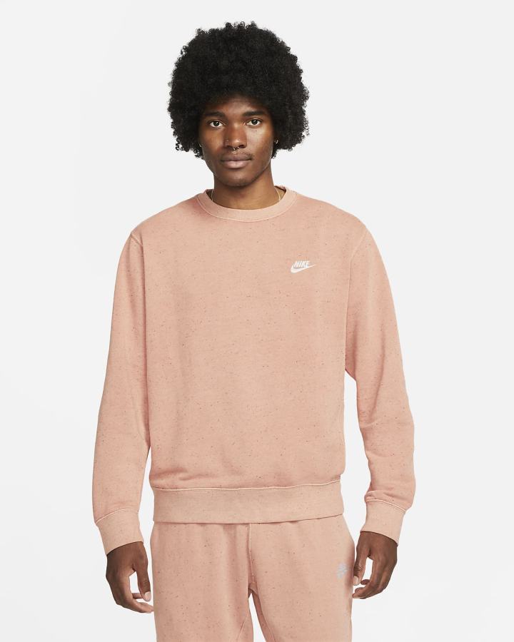 Sudaderas Nike Club Fleece+ Crew Hombre Rojas | OYGQX-9140