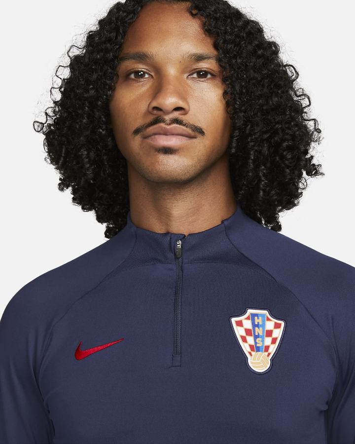 Sudaderas Nike Croatia Strike Dri-FIT Knit Soccer Drill Top Hombre Azules Rojas | SRPXT-0928