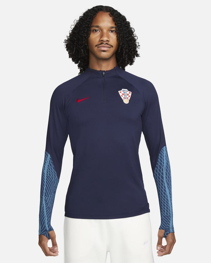 Sudaderas Nike Croatia Strike Dri-FIT Knit Soccer Drill Top Hombre Azules Rojas | SRPXT-0928