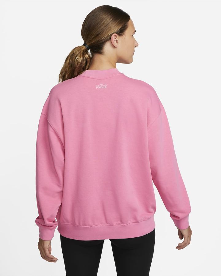 Sudaderas Nike Dri-FIT Get Fit Estampadas Crewneck Mujer Blancas | DNBJI-0914