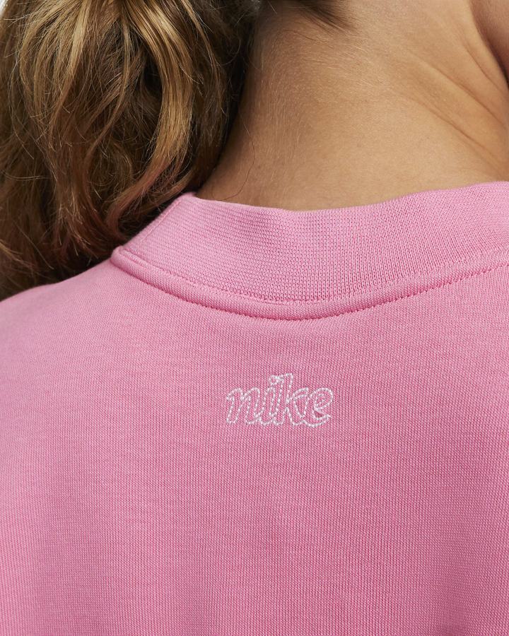 Sudaderas Nike Dri-FIT Get Fit Estampadas Crewneck Mujer Blancas | DNBJI-0914