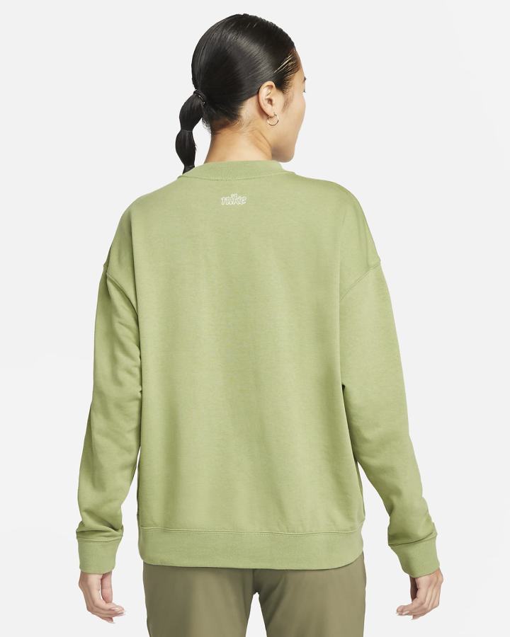 Sudaderas Nike Dri-FIT Get Fit Estampadas Crewneck Mujer Blancas | FNVPK-8763