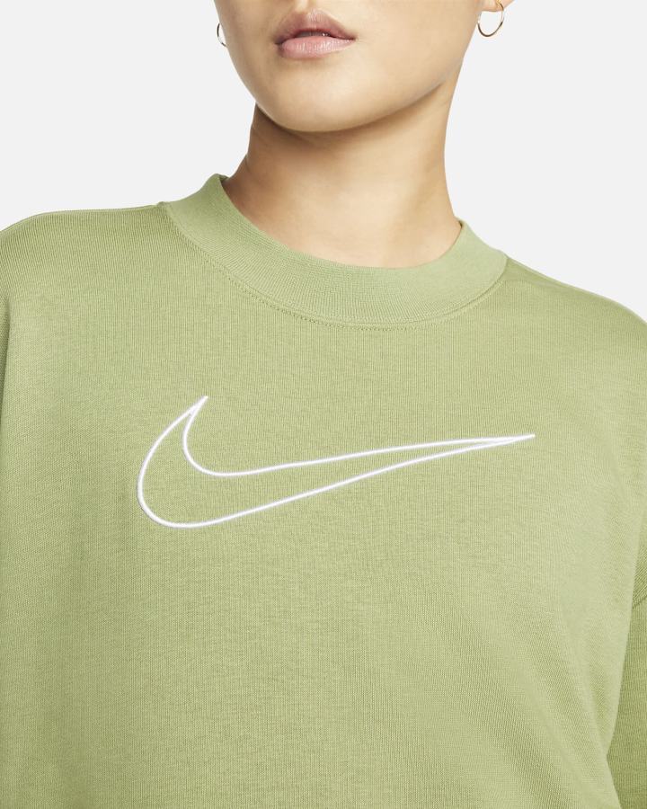 Sudaderas Nike Dri-FIT Get Fit Estampadas Crewneck Mujer Blancas | FNVPK-8763