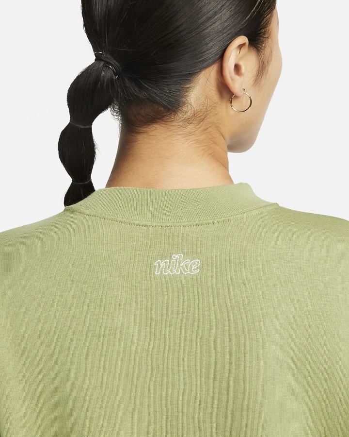 Sudaderas Nike Dri-FIT Get Fit Estampadas Crewneck Mujer Blancas | FNVPK-8763