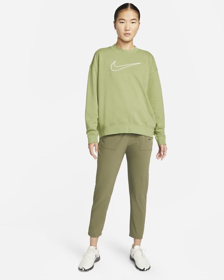 Sudaderas Nike Dri-FIT Get Fit Estampadas Crewneck Mujer Blancas | FNVPK-8763