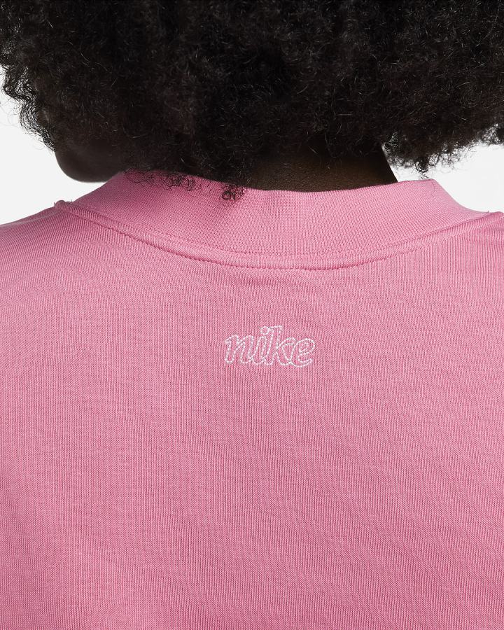 Sudaderas Nike Dri-FIT Get Fit Estampadas Crewneck Mujer Blancas | RGMEO-1247