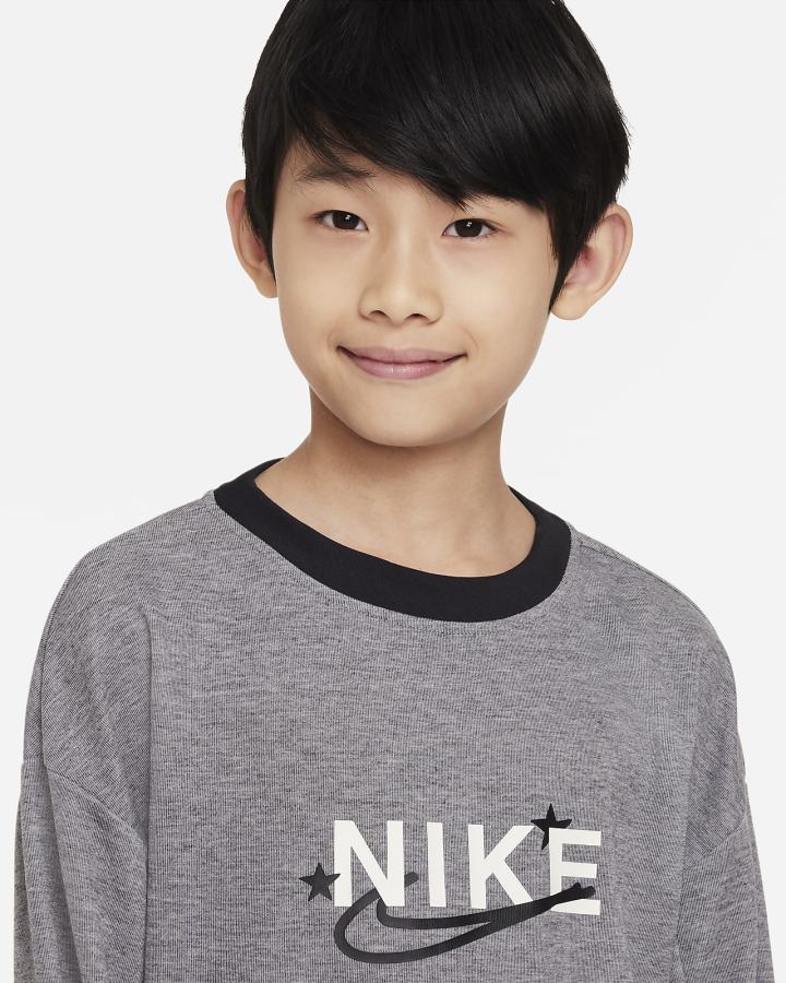 Sudaderas Nike Dri-FIT Performance Select Kids Crew-Neck Training Niño Negras | VKCUP-5329