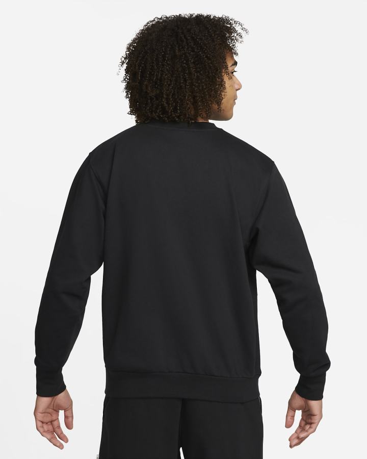Sudaderas Nike Dri-FIT Standard Issue Basketball Crew Hombre Negras Blancas | IUPSV-7946