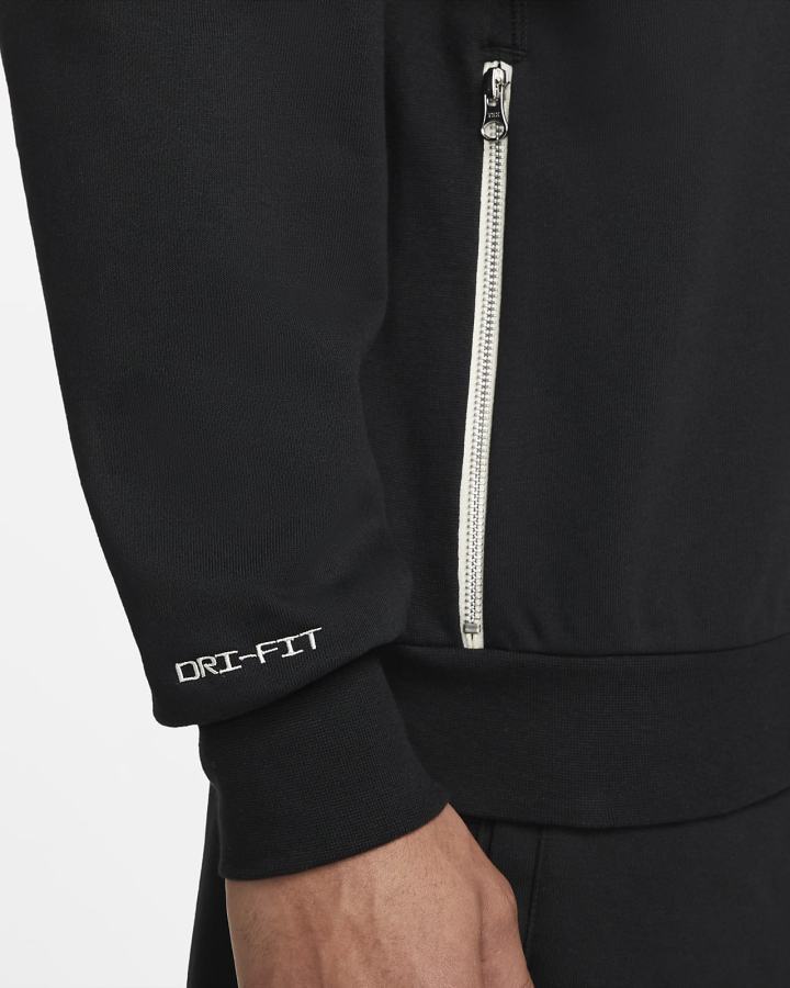 Sudaderas Nike Dri-FIT Standard Issue Basketball Crew Hombre Negras Blancas | IUPSV-7946
