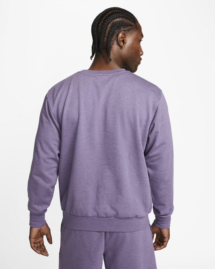 Sudaderas Nike Dri-FIT Standard Issue Basketball Crew Hombre Moradas Blancas | MYSZE-5182