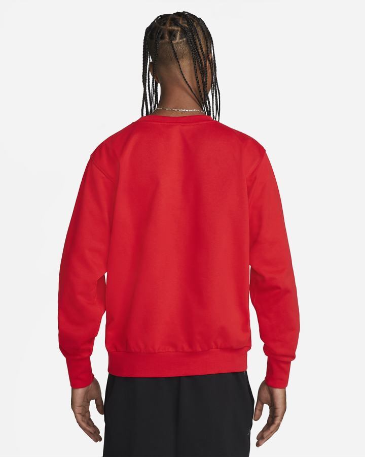 Sudaderas Nike Dri-FIT Standard Issue Basketball Crew Hombre Rojas Blancas | VYPZD-3982