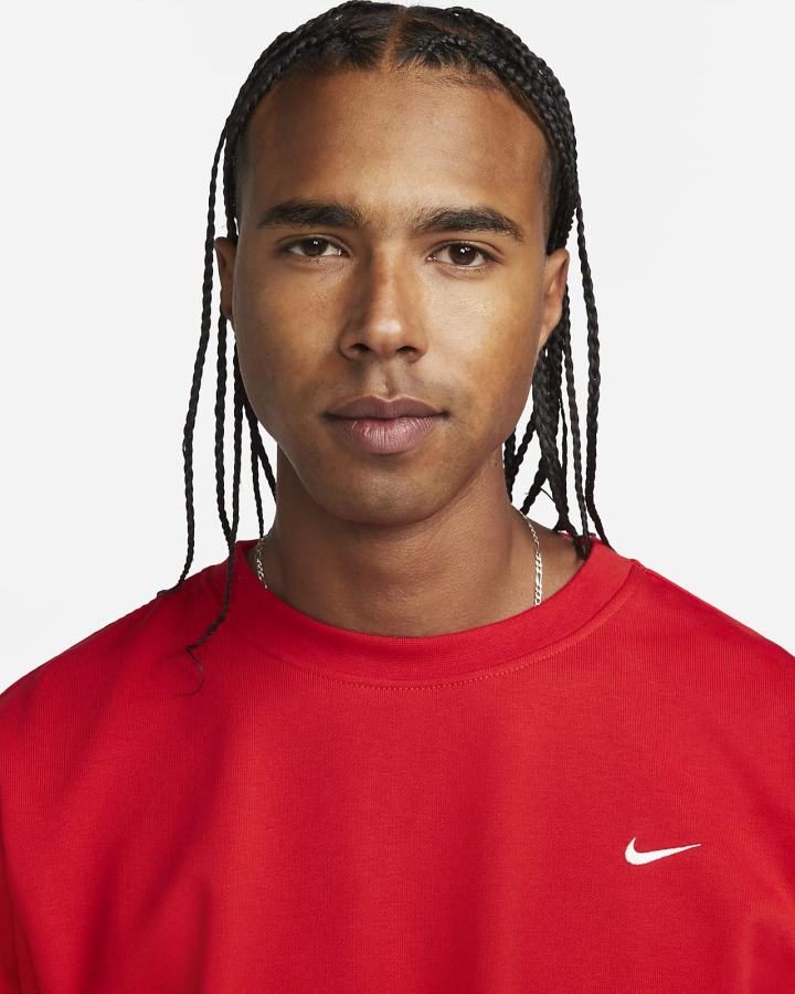 Sudaderas Nike Dri-FIT Standard Issue Basketball Crew Hombre Rojas Blancas | VYPZD-3982