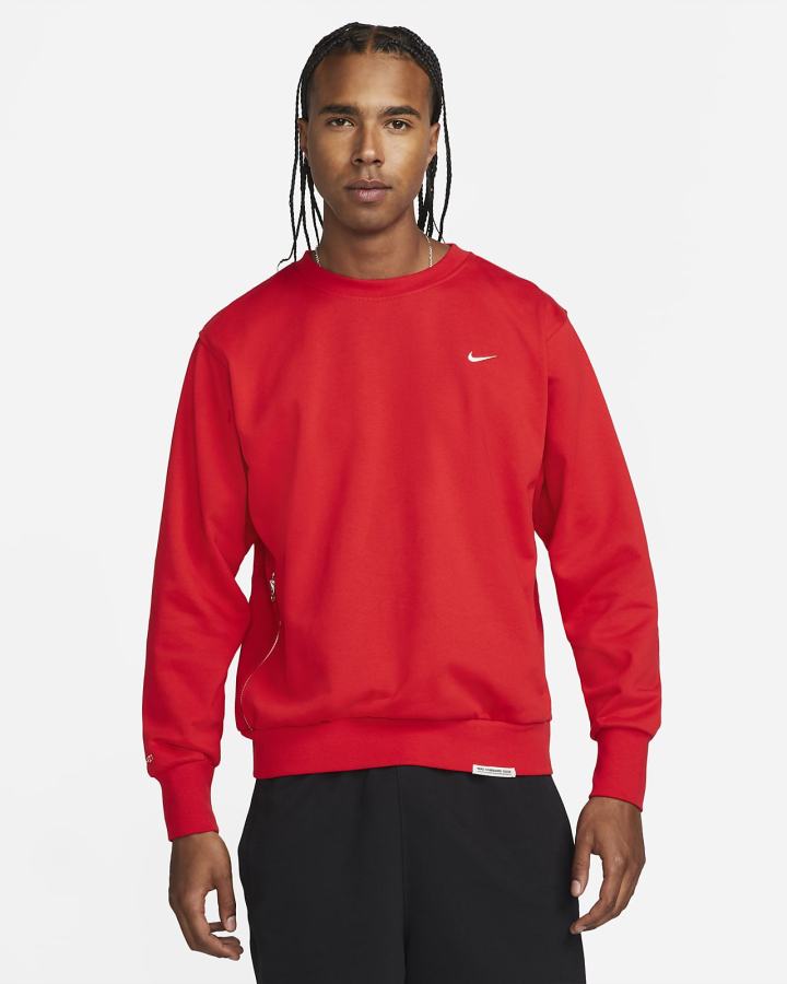 Sudaderas Nike Dri-FIT Standard Issue Basketball Crew Hombre Rojas Blancas | VYPZD-3982