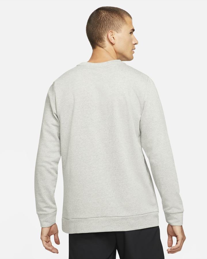 Sudaderas Nike Dri-FIT Training Crew Hombre Gris Oscuro Negras | HINAU-0847