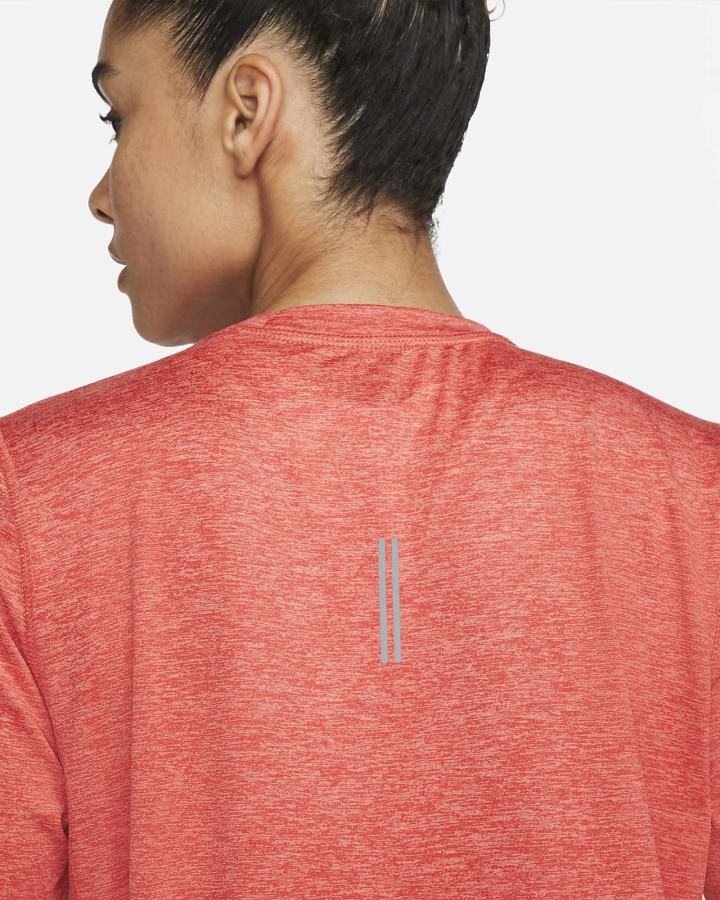 Sudaderas Nike Element Running Crew (Plus Size) Mujer Rojas Claro | ELXHJ-2165