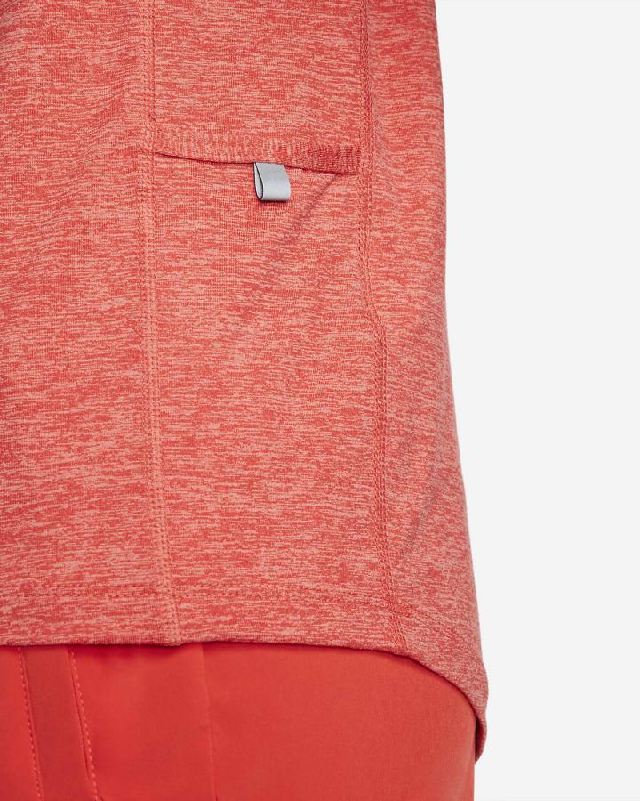 Sudaderas Nike Element Running Crew (Plus Size) Mujer Rojas Claro | ELXHJ-2165
