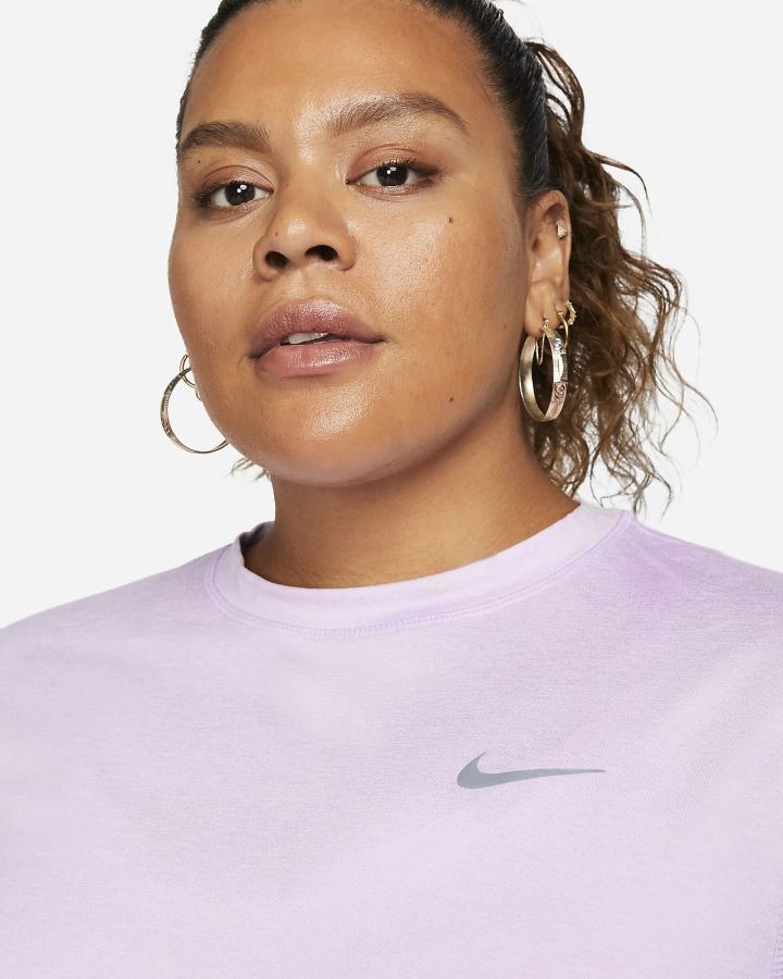 Sudaderas Nike Element Running Crew (Plus Size) Mujer Moradas | FELNQ-6814