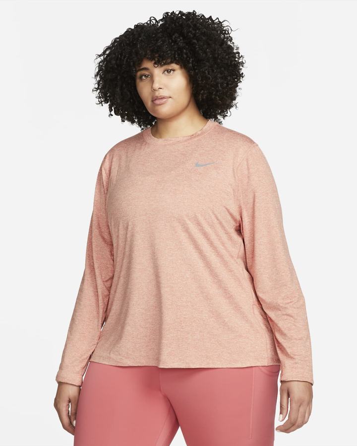 Sudaderas Nike Element Running Crew (Plus Size) Mujer Verde Menta | GNFWX-8745