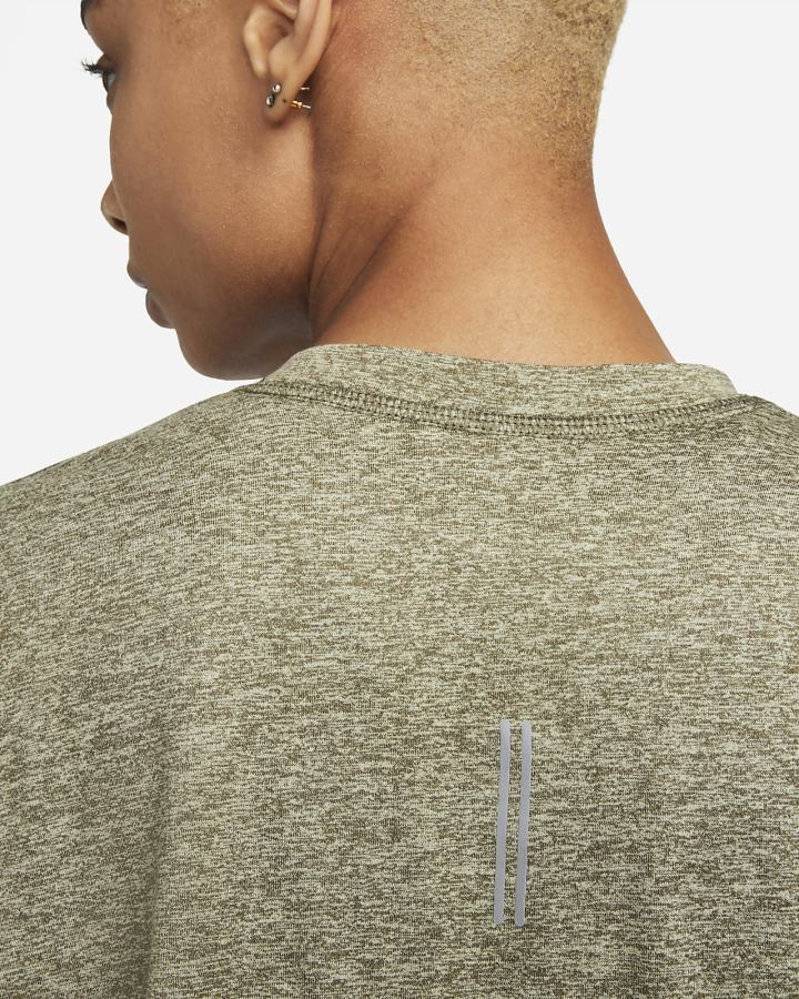 Sudaderas Nike Element Running Crew (Plus Size) Mujer Verde Oliva | HMLXD-6743