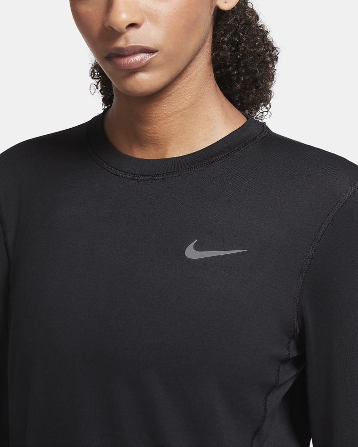 Sudaderas Nike Element Running Crew (Plus Size) Mujer Negras | PAJQN-8529