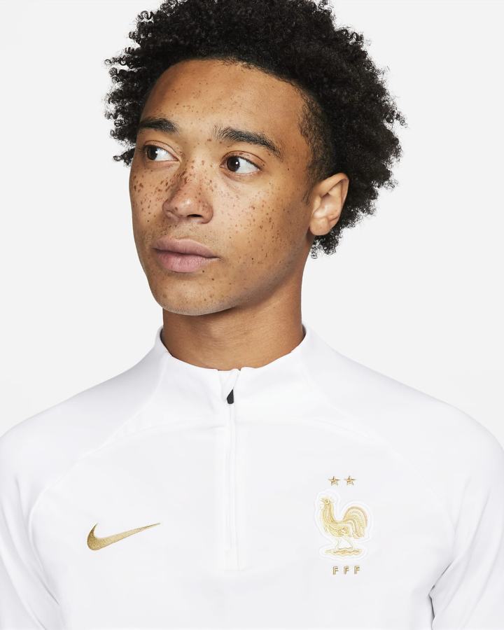 Sudaderas Nike FFF Strike Dri-FIT Knit Soccer Drill Top Hombre Blancas Metal Doradas | LIABQ-4701