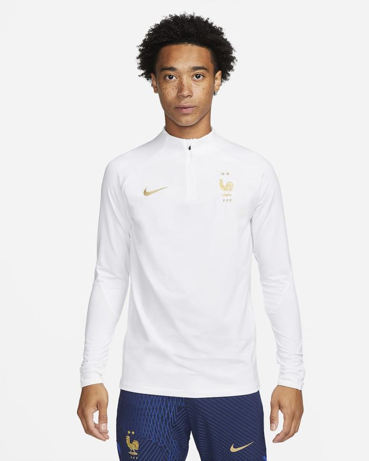 Sudaderas Nike FFF Strike Dri-FIT Knit Soccer Drill Top Hombre Blancas Metal Doradas | LIABQ-4701