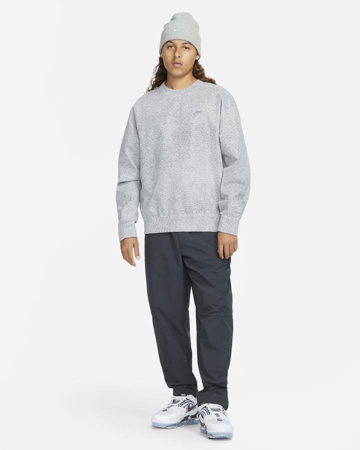 Sudaderas Nike Forward Crew Crew Hombre Gris Gris Claro | BVJOR-6174
