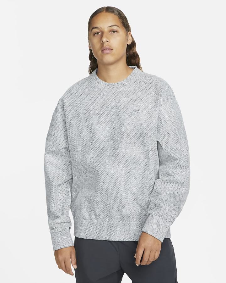 Sudaderas Nike Forward Crew Crew Hombre Gris Gris Claro | BVJOR-6174