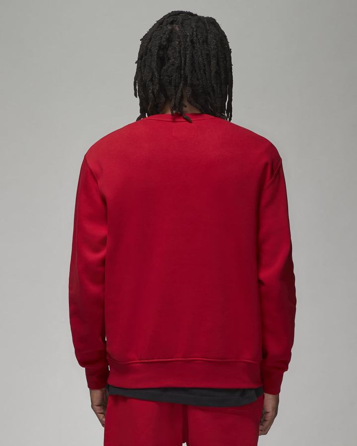 Sudaderas Nike Jordan Essentials Fleece Crew Hombre Rojas Blancas | HWCXO-4519
