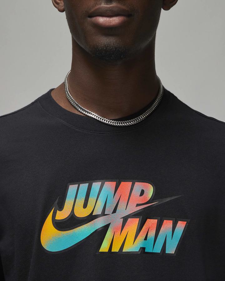Sudaderas Nike Jordan Flight MVP Long Sleeve Crew Hombre Negras Blancas | HBWSA-5149