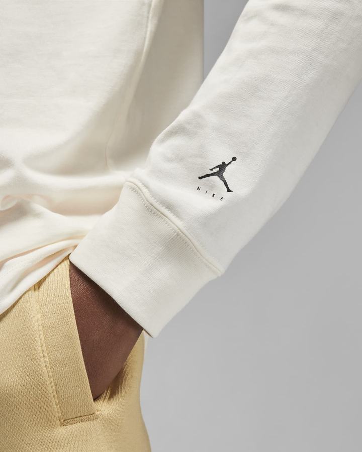 Sudaderas Nike Jordan Flight MVP Long Sleeve Crew Hombre Negras | OAVLG-9280