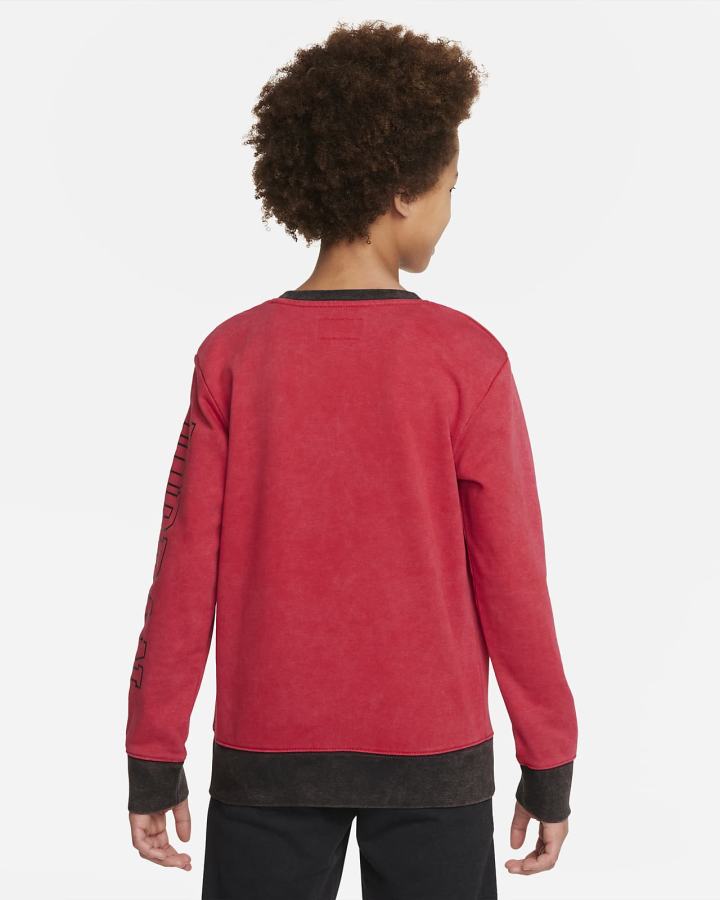 Sudaderas Nike Jordan Jumpman Kids Crew Niño Rojas | CNWLH-1903