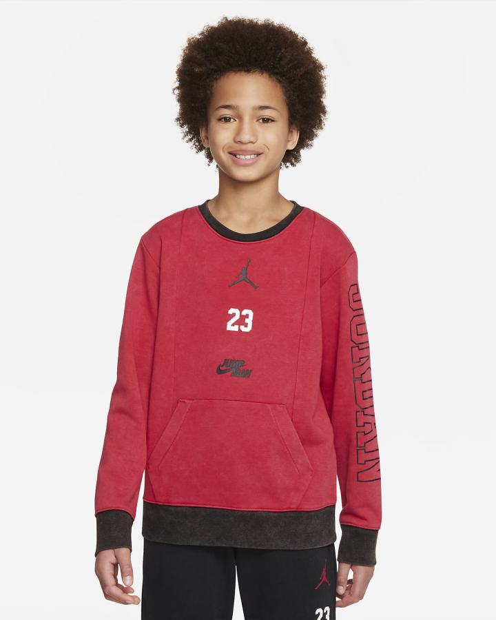 Sudaderas Nike Jordan Jumpman Kids Crew Niño Rojas | CNWLH-1903