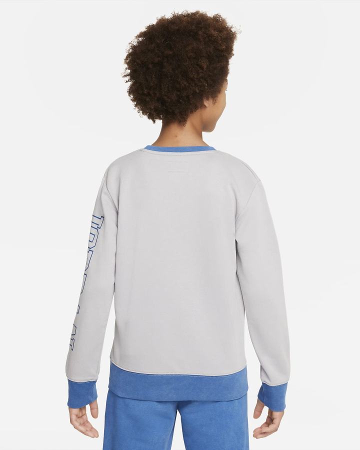 Sudaderas Nike Jordan Jumpman Kids Crew Niño Gris Claro | XLREZ-3049
