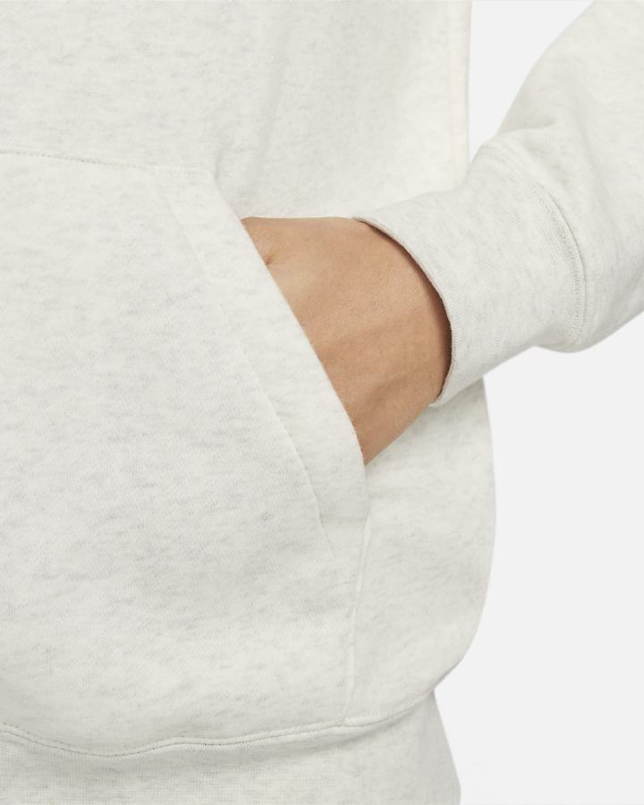 Sudaderas Nike Sportswear Club Fleece 1/2-Zip Mujer Beige Blancas | LUQAI-7961