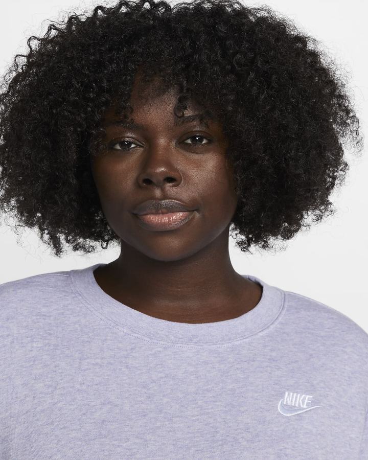 Sudaderas Nike Sportswear Club Fleece Crew-Neck Mujer Blancas | AMGJD-9780