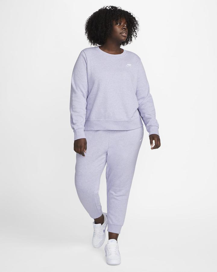 Sudaderas Nike Sportswear Club Fleece Crew-Neck Mujer Blancas | AMGJD-9780