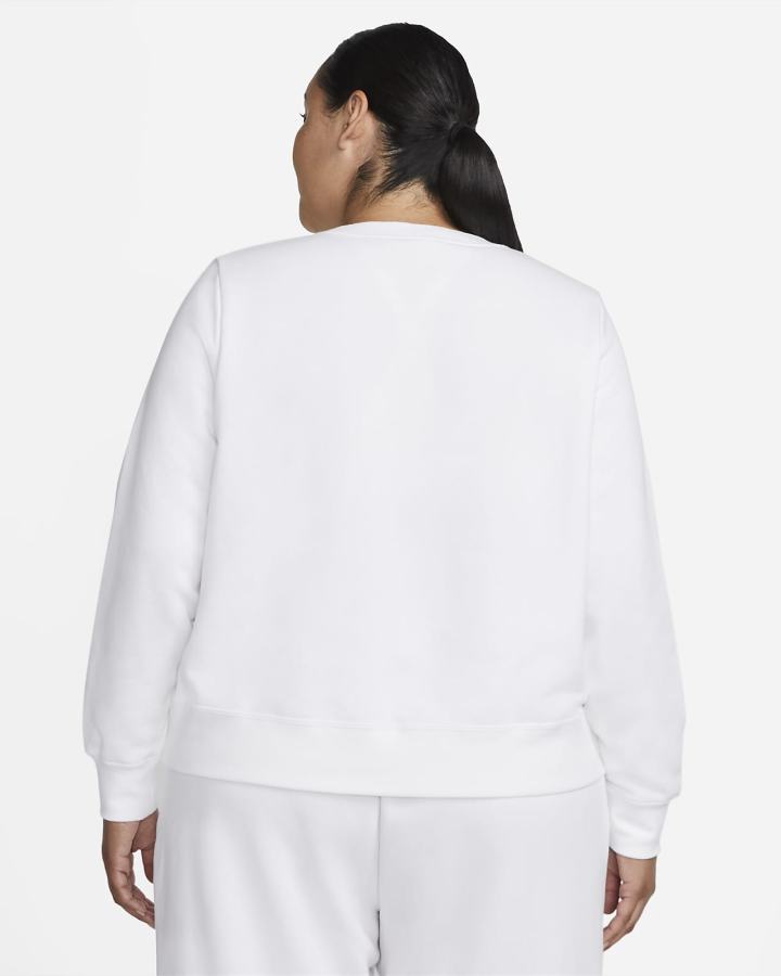Sudaderas Nike Sportswear Club Fleece Crew-Neck Mujer Blancas Negras | ANHOU-5468